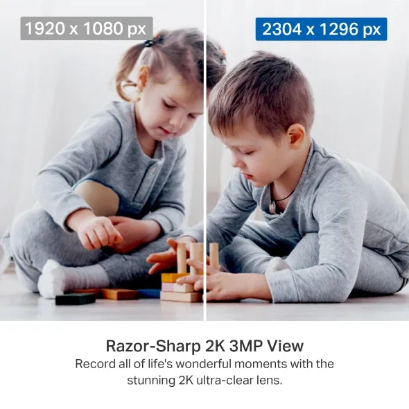 TP-Link Tapo TC71 / C210 / C211 2K QHD 3MP Pan / Tilt Wireless WiFi Home Security Surveillance IP Camera