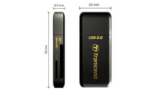 Transcend USB 3.0 SDHC / SDXC / microSDHC/SDXC Memory Card Reader