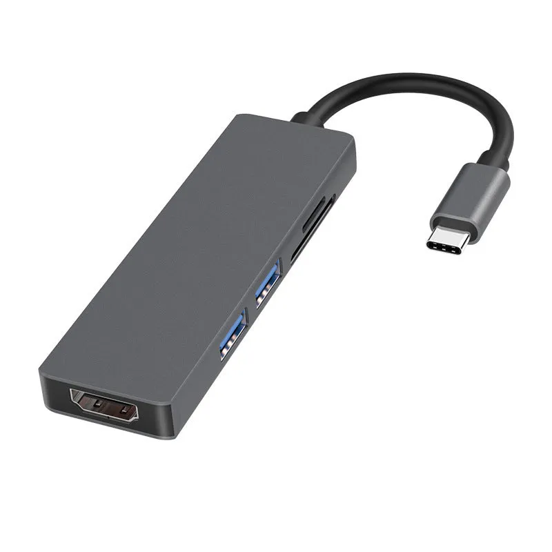 Type-c Docking Station USB3.0 Converter 4K MacBook to HDMI Hub 5-in-1 Card Reader