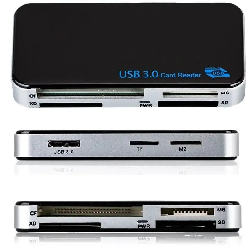 USB 3.0 Memory Card Reader Adapter 5GBPS Fit For CF/TF/SD/Micro
