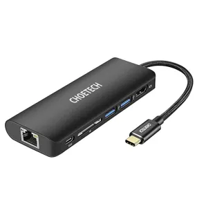 USB C Hub, 6-in-1 USB C Adapter