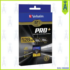 VERBATIM PRO   SDXC UHS-I MEMORY CARD 128GB 49198