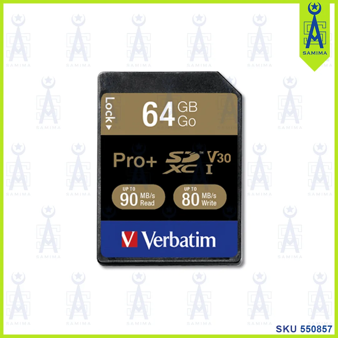 VERBATIMPRO   SDXC UHS-I MEMORY CARD 64GB 49197