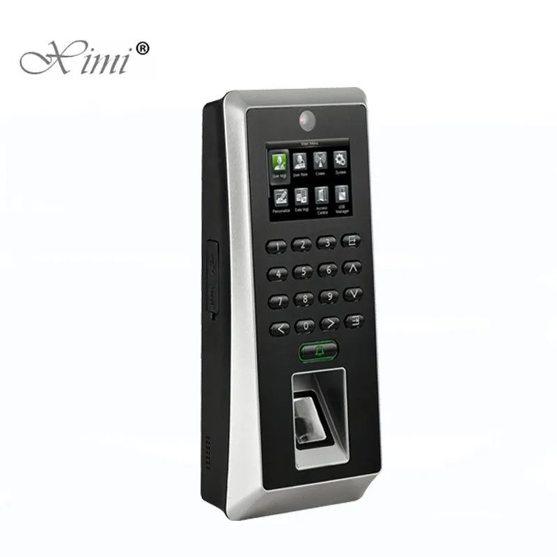 ZK Software Fingerprint Access Control System With 125khz RFID Card Reader SilkID Sensor To Prevent False Fingerprints F21