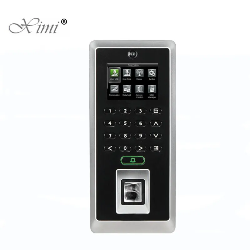 ZK Software Fingerprint Access Control System With 125khz RFID Card Reader SilkID Sensor To Prevent False Fingerprints F21