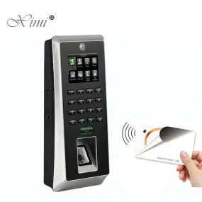 ZK Software Fingerprint Access Control System With 125khz RFID Card Reader SilkID Sensor To Prevent False Fingerprints F21